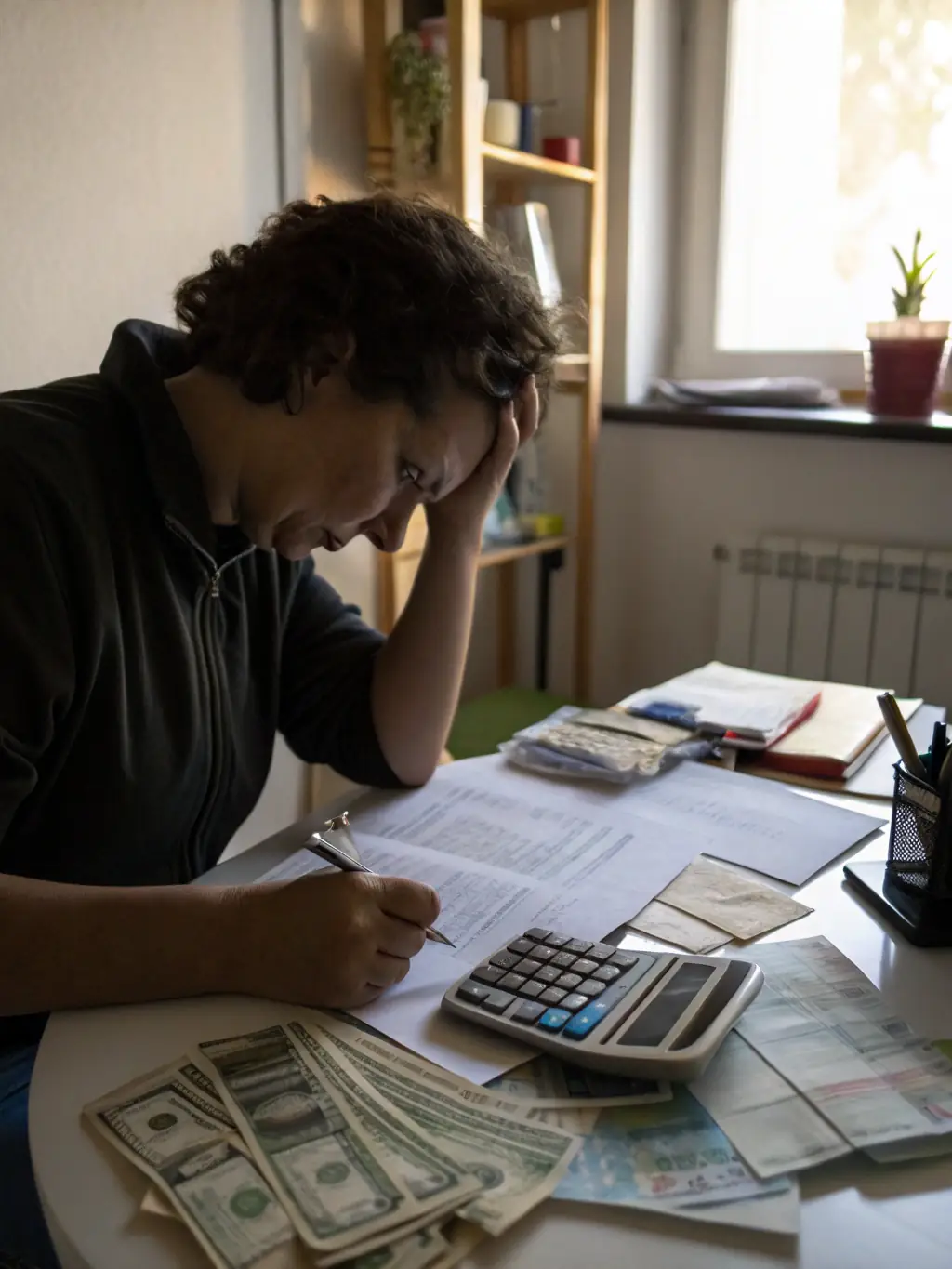 Image of a person reviewing financial documents with a broker, with a focus on debt reduction, illustrating Mortgage Gateway's debt consolidation services.